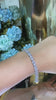 Flower designer tennis bracelet