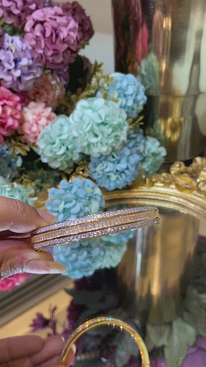 Openable Baguette bangle - Single Piece