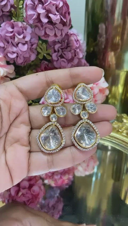 Parineeti Drop Moissanite Polki Tops