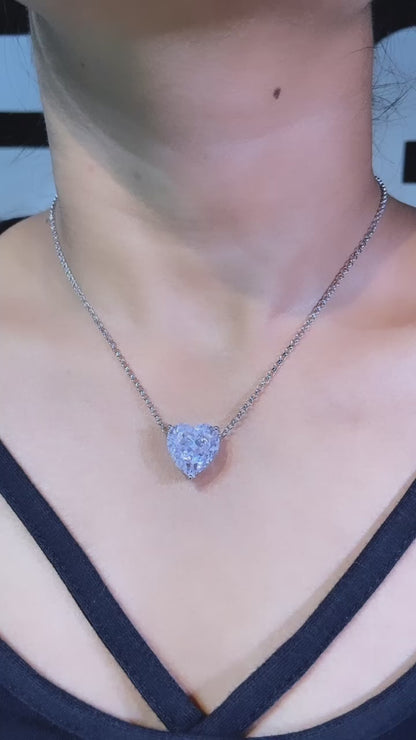 7ct Large Heart pendant chain ♠️