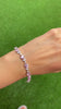 Pink heart tennis bracelet