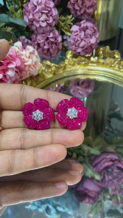 Ruby flower beauties (invisible setting)