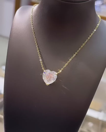 7ct Large Heart pendant chain ♠️