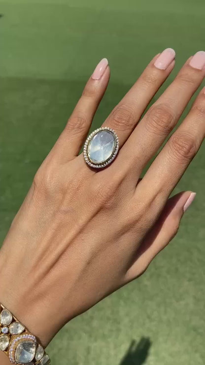 Polki STUD Adjustable ring
