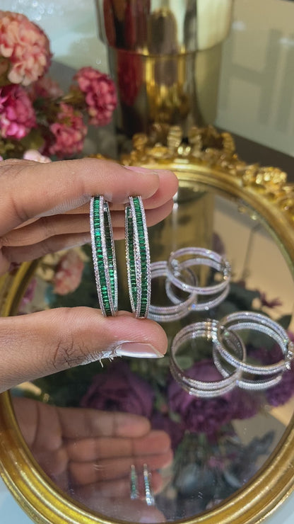 Colour Baguette hoops