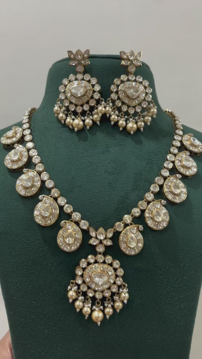 PRERNA 2.0 MOISSANITE POLKI NECKLACE SET