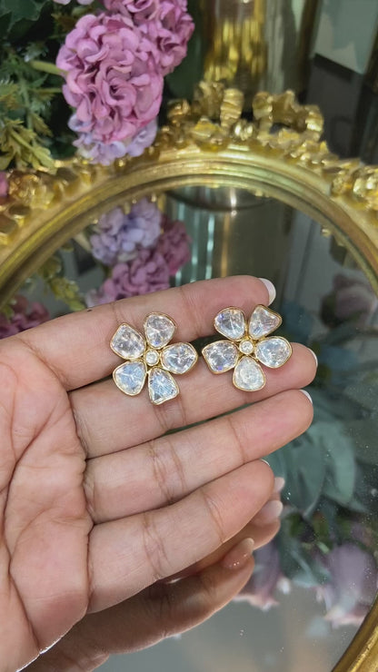 FLOWER MOISSANITE POLKI TOPS