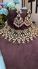 KHUSHI MOISSANITE POLKI EMERALD CHOKER SET