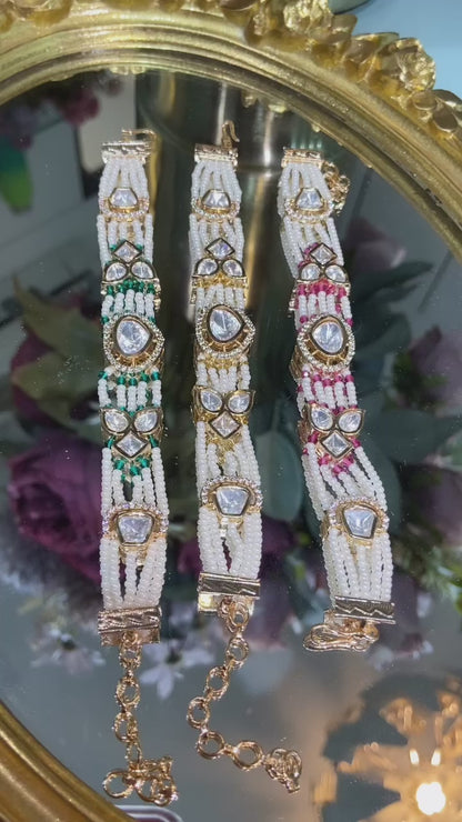 Pearl Polki bracelet