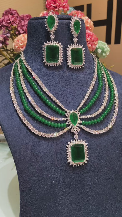 MAHARANI DOUBLET DIAMOND LINER SET