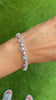 Heart cluster tennis bracelet