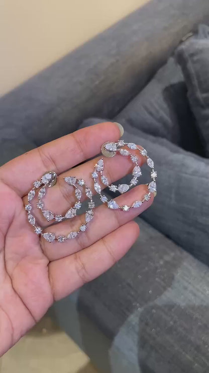 Double Crescent Hoop Earrings 🤎🤎