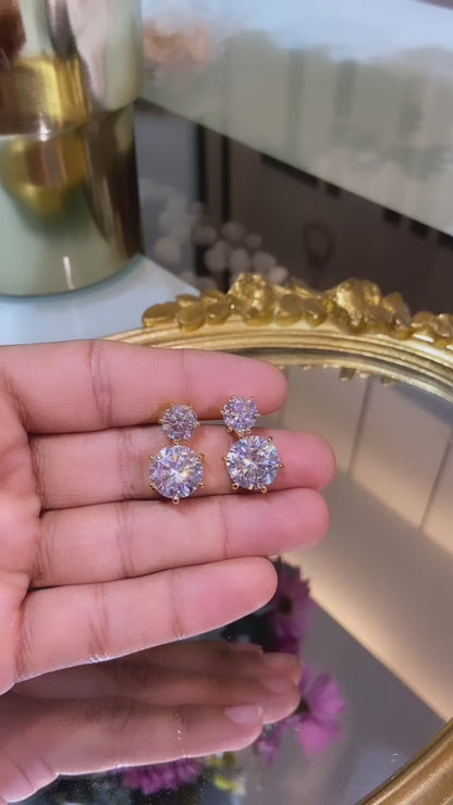 ROUND DROP dangler EARRING ♠️