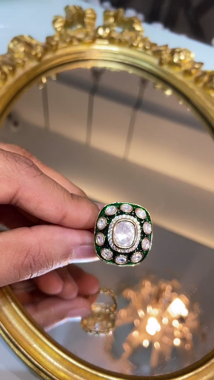 Meena Polki ring