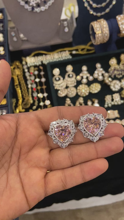 Heart Statement Earrings