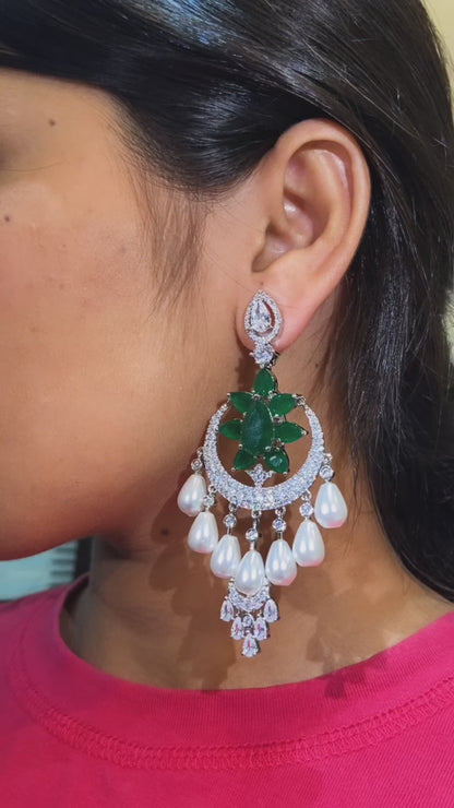 PEARL DROP COCKTAIL EARRINGS