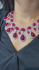 Festive Madison Coloured Diamond Necklace with Earrings