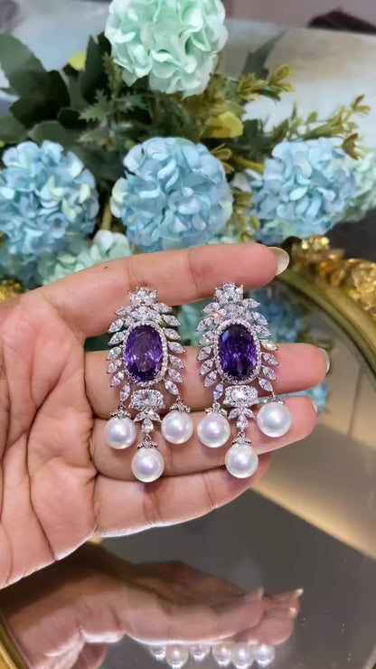 PEARL COLOUR CHANDELIERS