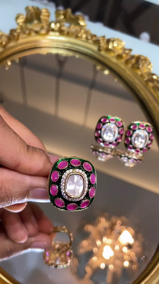 Meena Polki ring
