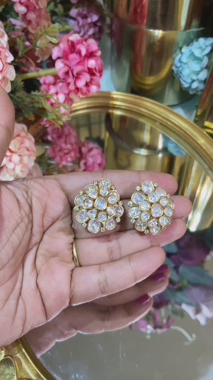 Layered Moissanite Polki Tops