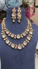 2  Liner Festive evergreen meena kundan polki necklace set