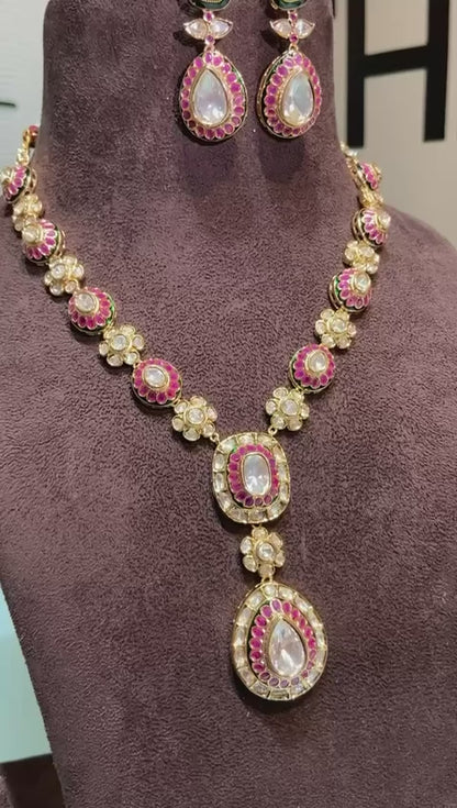 Meena polki long set