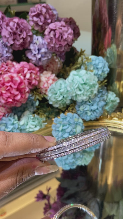 Openable Baguette bangle - Single Piece
