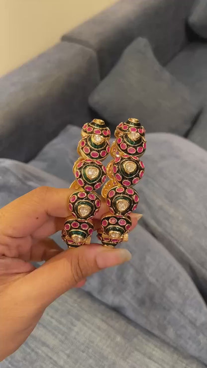 The Virasat Meenakari Kada(pair) OPENABLE