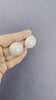 30mm Oversized Half pearl earrings