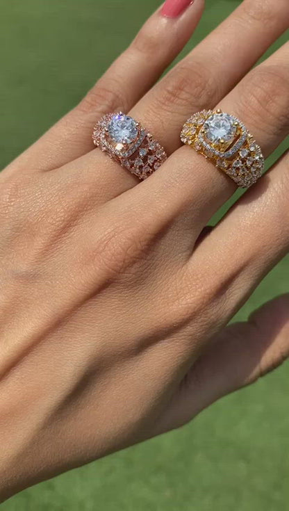 Best seller solitaire ring with mesh band ❄️