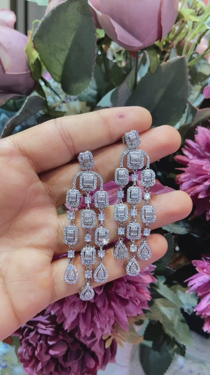 Clustered cocktail earrings