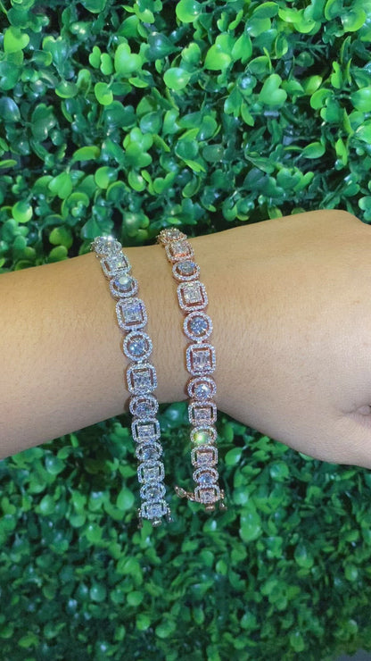 cluster classic tennis bracelet