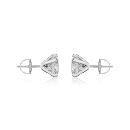 2 CT SOLITAIRE EARRINGS (SCREWBACK) (Get a FREE GIFT)