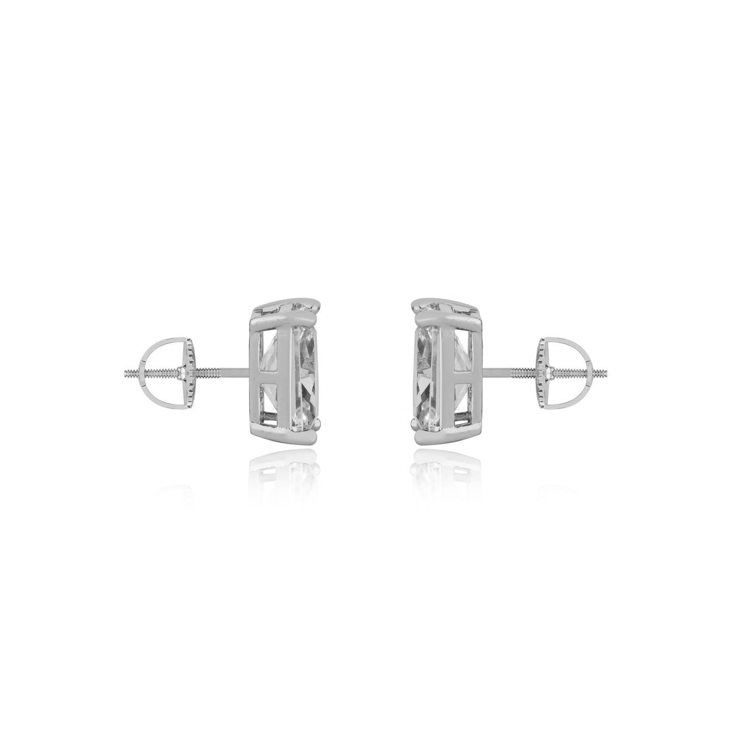 EMERALD CUT MEDIUM SOLITAIRE EARRINGS