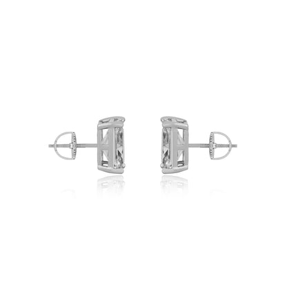 EMERALD CUT MEDIUM SOLITAIRE EARRINGS