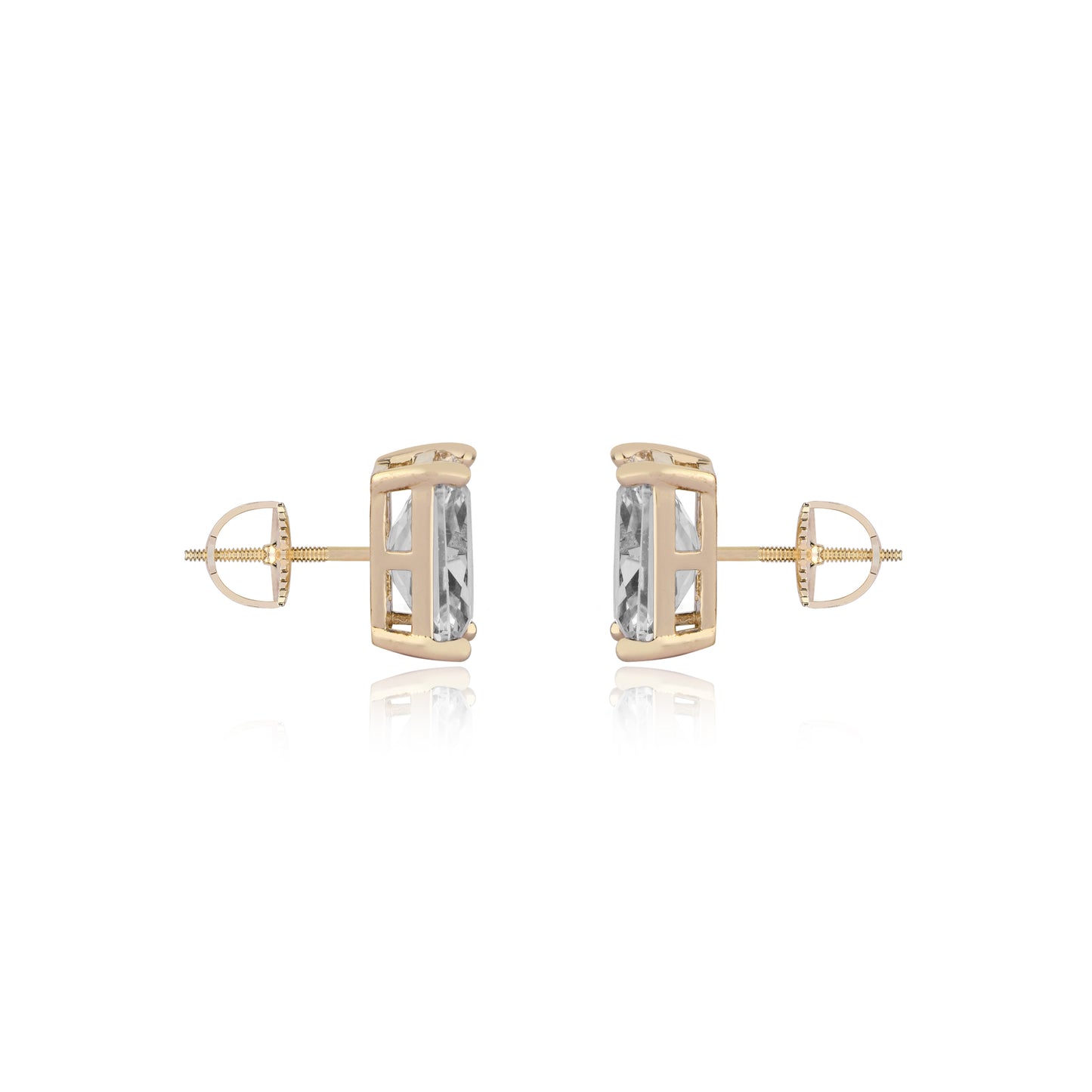 EMERALD CUT MEDIUM SOLITAIRE EARRINGS