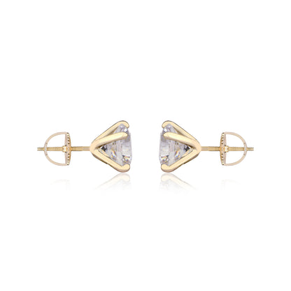 2 CT SOLITAIRE EARRINGS (SCREWBACK) (Get a FREE GIFT)