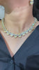 Single line Yellow Citrine necklace set with earrings