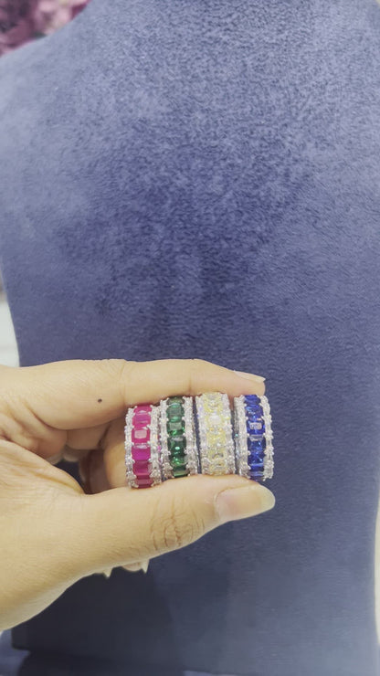 Coloured eternity rings 💍