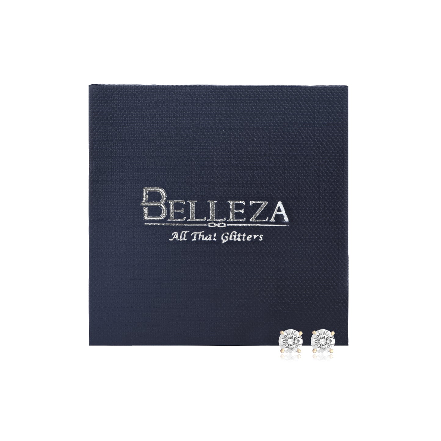 2 CT SOLITAIRE EARRINGS (SCREWBACK) (Get a FREE GIFT)