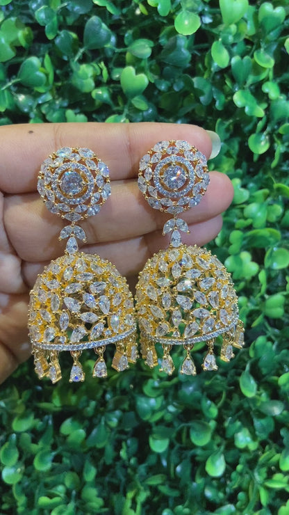 Diamanté Jhumkas