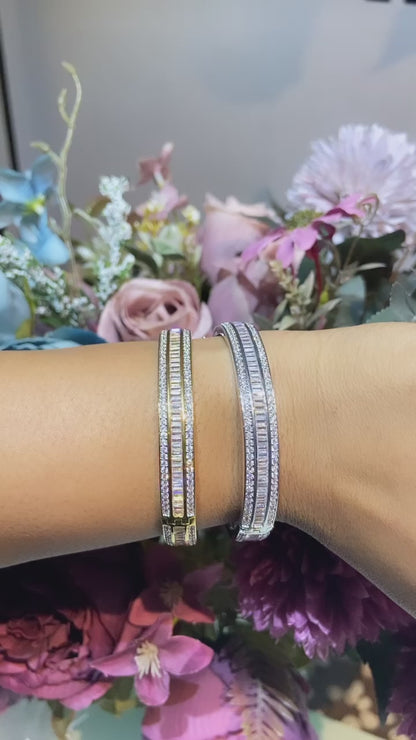 Openable Baguette bangle - Single Piece