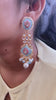 BluePink Meenakari long earrings