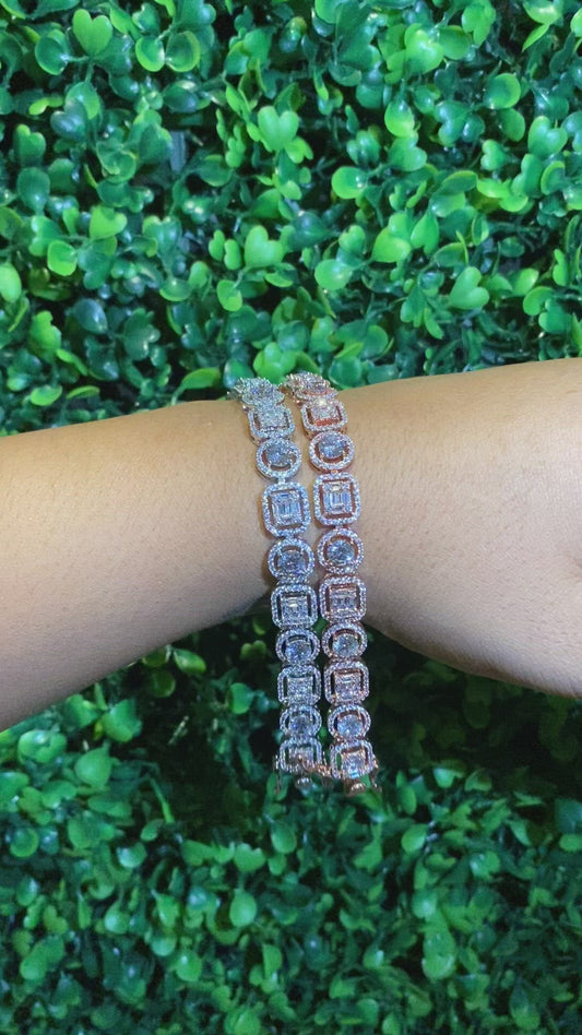 cluster classic tennis bracelet