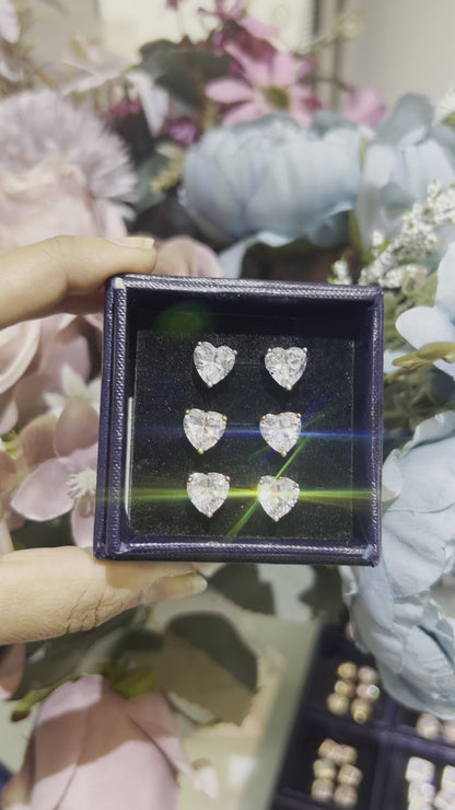 3 CT Daily wear heart Soliatires