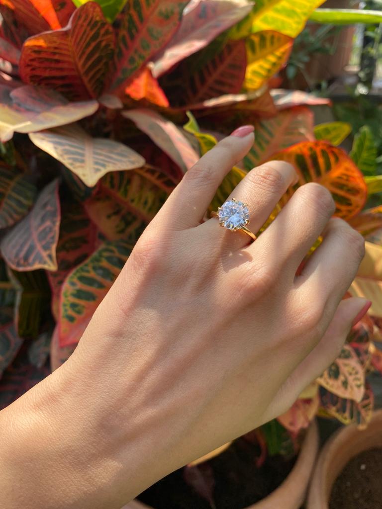 3 ct solitaire ring 🩶