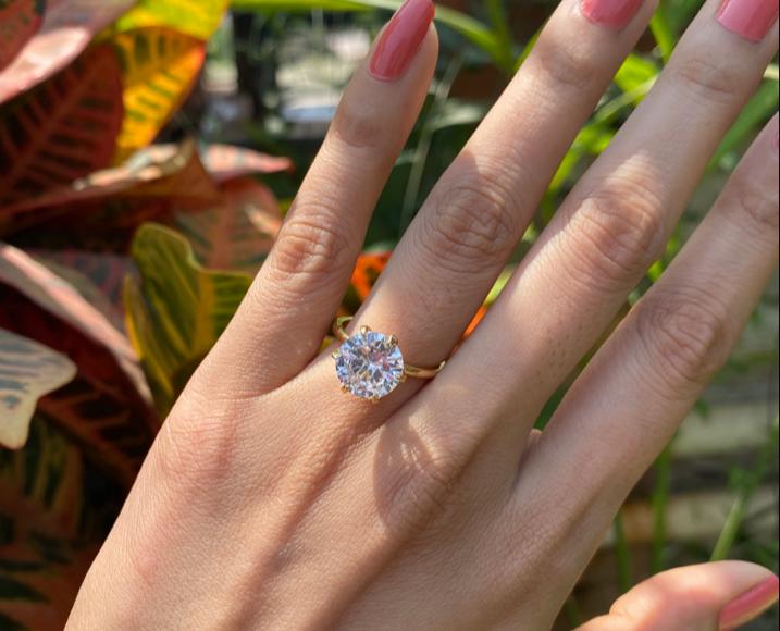 3 ct solitaire ring 🩶