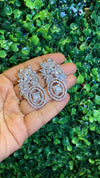 MARQUISE CLUSTER SET STATEMENT EARRINGS