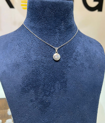 Round Border pendant & chain