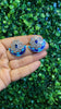 pink / blue meena earrings